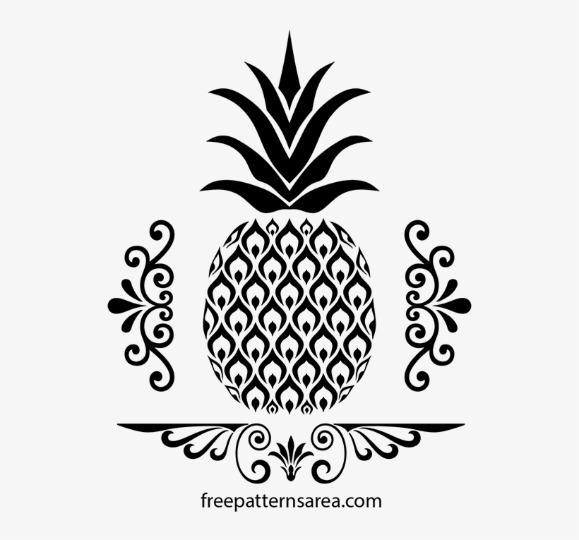 Free Svg And Vector Images Pinterest Autocad - Pineapple Vector Laser Cut, transparent png download