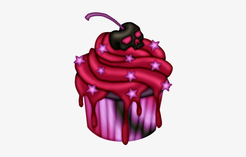 ○••°‿✿⁀cupcakes‿✿⁀°••○ Skull - Cupcake, transparent png download