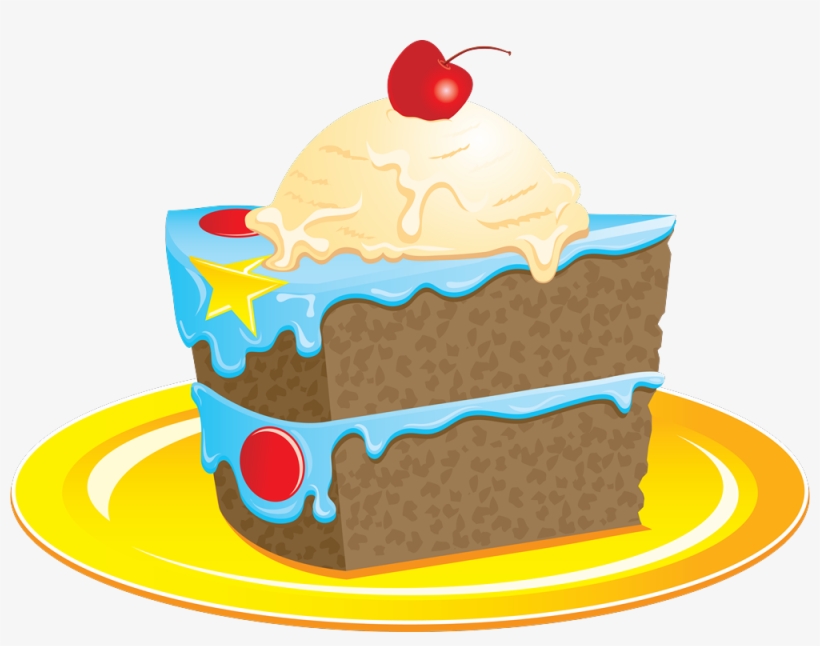 Gifs De Tortas De Cumpleaños - Slice Cake Clip Art, transparent png download
