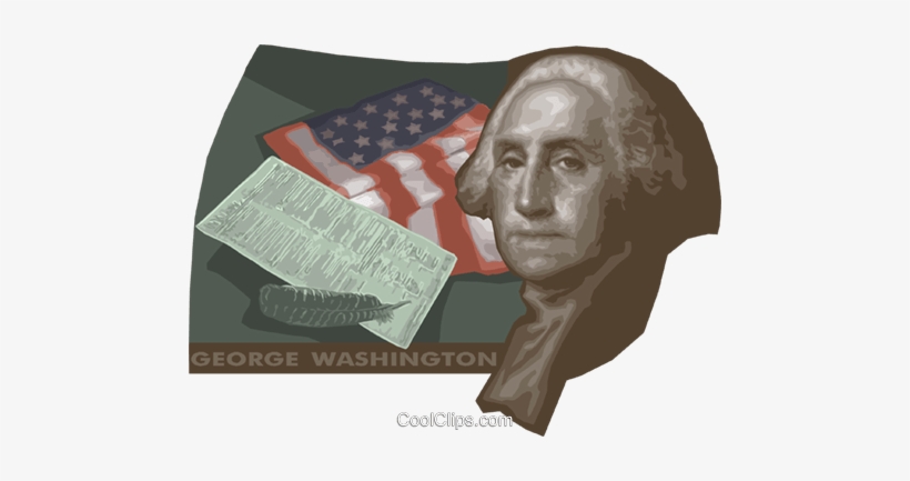 George Washington Royalty Free Vector Clip Art Illustration - Bronze Sculpture, transparent png download