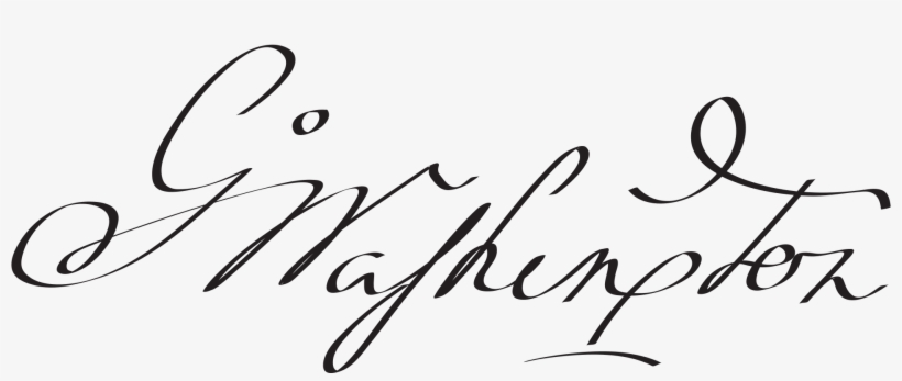 Open - Firma De George Washington, transparent png download
