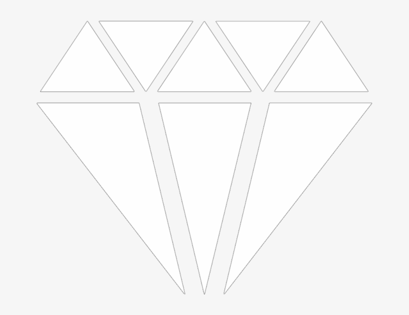 Diamond Minecraft Png - Line Art, transparent png download
