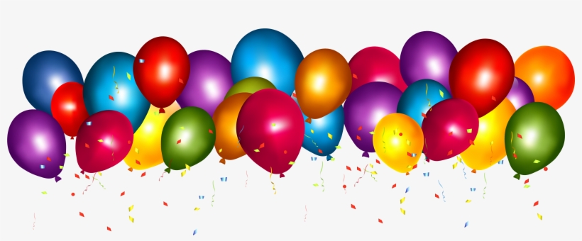 Grand Opening Balloons Png - Balloons And Confetti Transparent, transparent png download