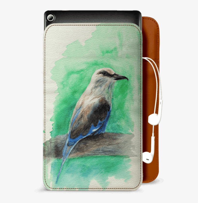 Dailyobjects Bird Watercolor Real Leather Sleeve Case - Housse De Coussin Taie D'oreiller -coton Et Lin-45*45cm-motif, transparent png download