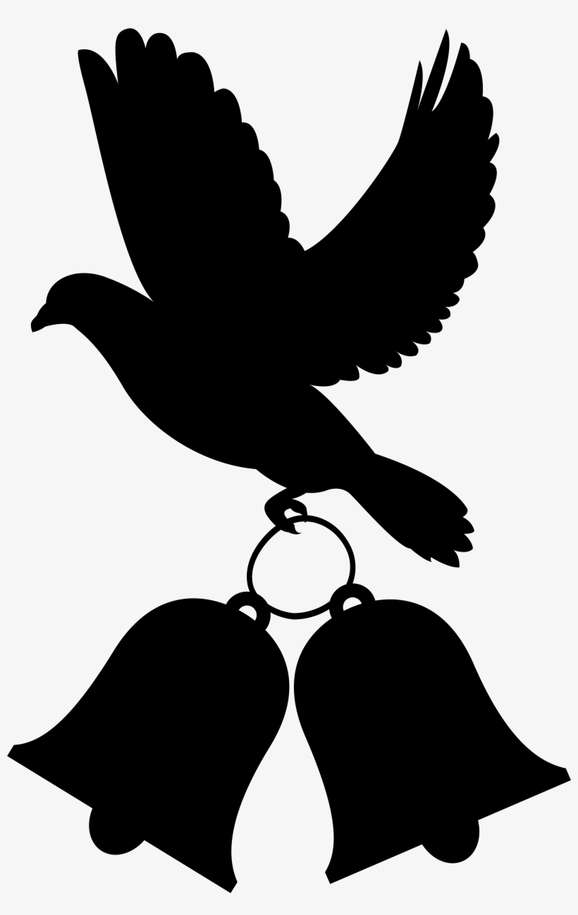Dove Wedding Decoration Png Clip Art - Baptism Silhouette, transparent png download
