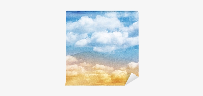 Blue Watercolor Cloud And Sky - Watercolor Painting, transparent png download