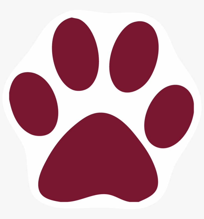 Custom Cat Paw Car Magnets - Navy Blue Dog Paw, transparent png download