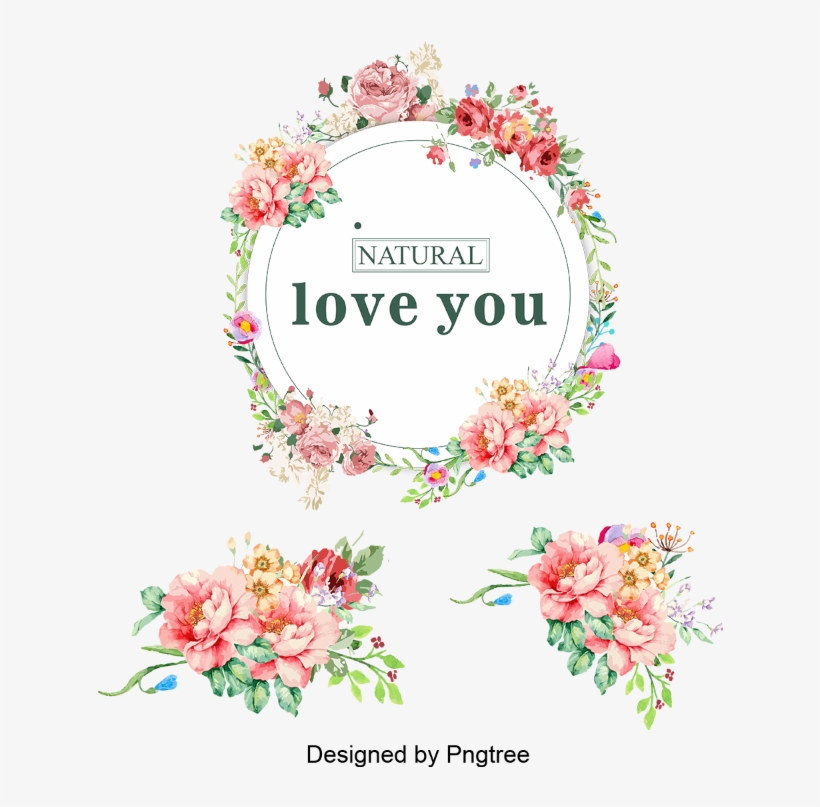 Vector Colored Bouquet Wreath, Wreath, Flower Garlands, - Clip Art, transparent png download