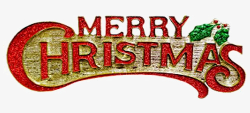 Merry Christmas Free Png Image - Happy Christmas Text Png, transparent png download