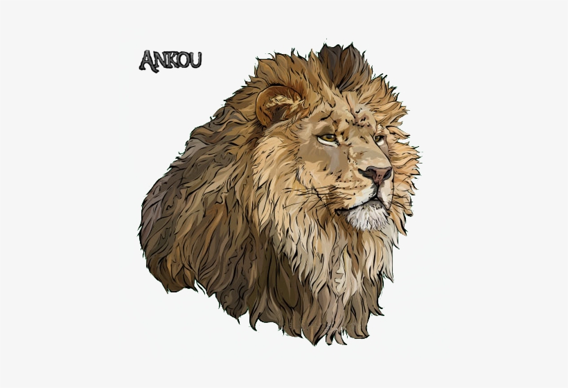 Renders Tete Lion Male Animal Heads, Various Artists, - Watercolor Painting, transparent png download