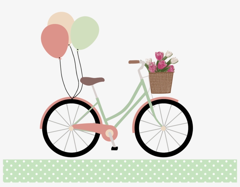 Balloon Clipart Bicycle - Feliz Cumpleaños De Bicicleta, transparent png download