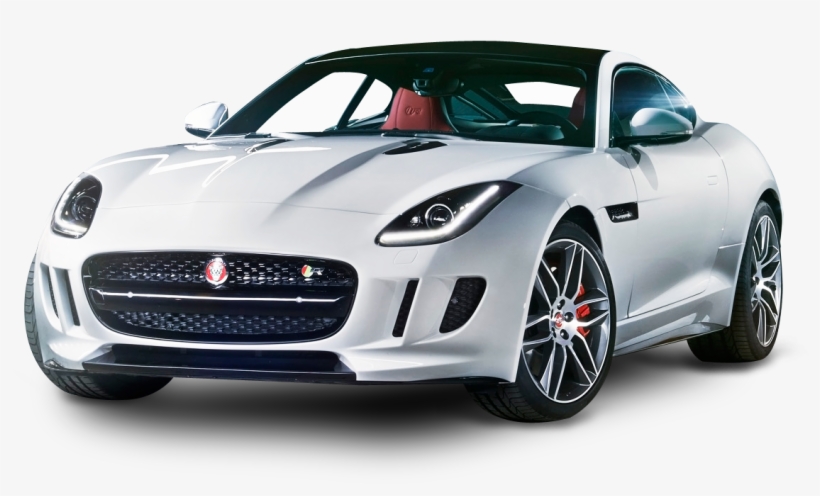 Jaguar F Type White Car Png Image - Jaguar F Type Coupe 2019, transparent png download