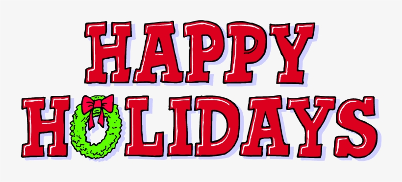 Free Holiday Clipart At Getdrawings - Happy Holidays, transparent png download