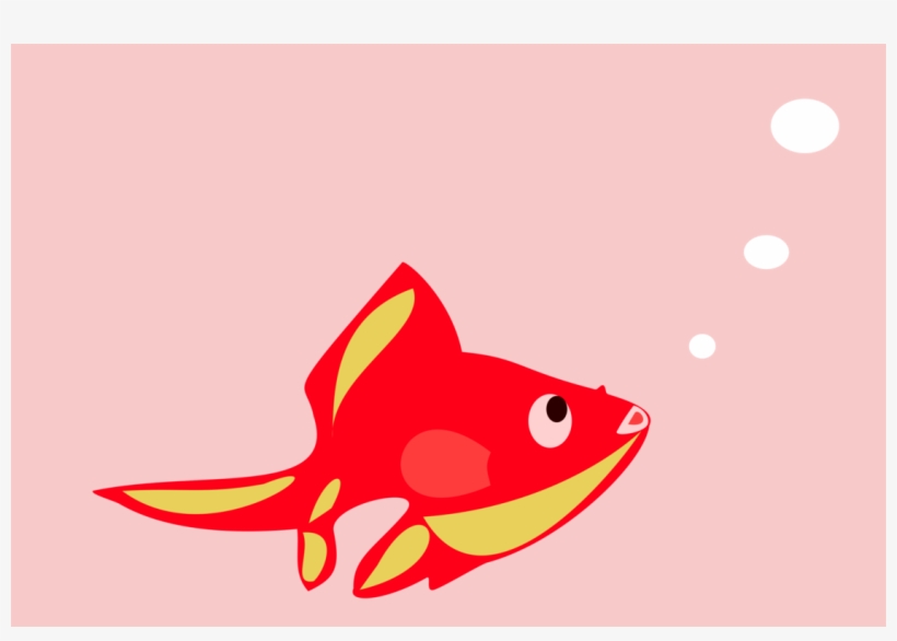 Goldfish Drawing Red Watercolor Painting - Clip Art, transparent png download