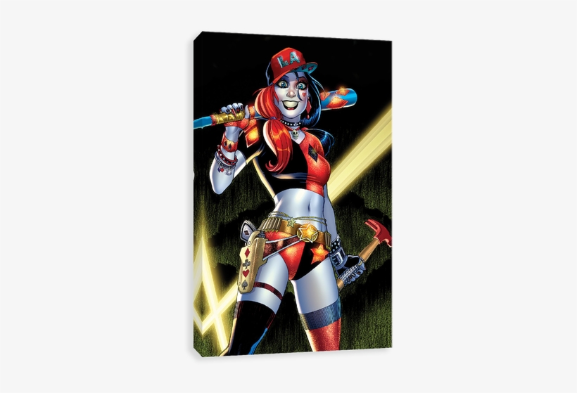 Harley Bat And Hammer - Amanda Conner Harley Quinn Art, transparent png download