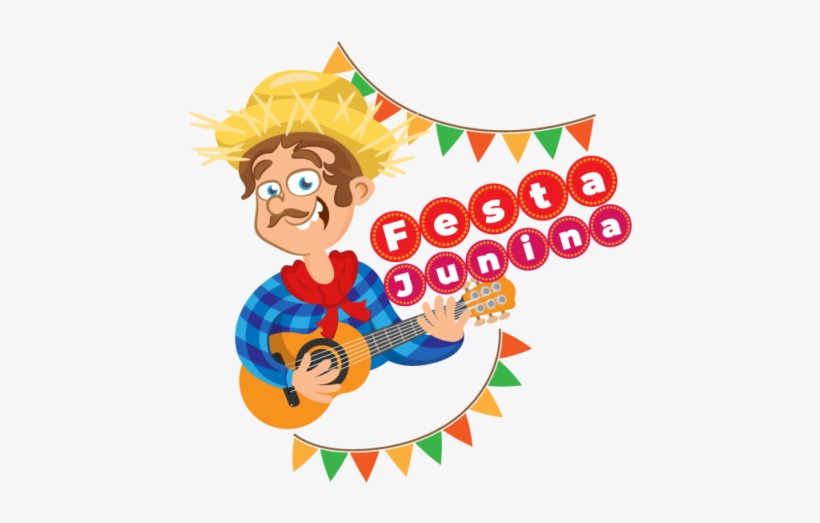 Bright Illustration For Festa Junina With Happy Man - Party, transparent png download