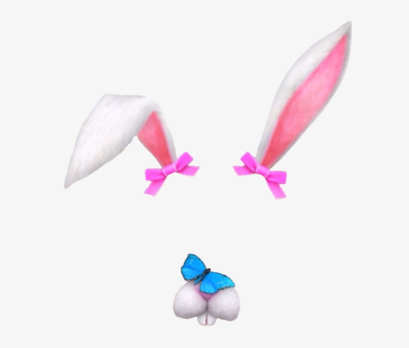 Eggplant Snapchat Png - Rabbit Snapchat Filter Transparent, transparent png download