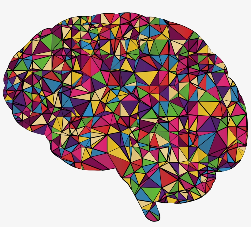 This Free Icons Png Design Of Low Poly Brain Silhouette, transparent png download