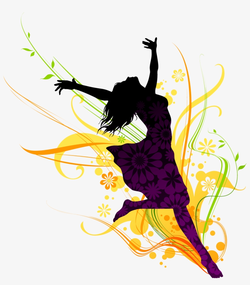 Dance Girl Png Clipart - Dance Png, transparent png download