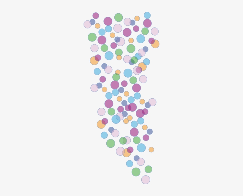 Colored Bubbles - Bubbles Colored Png, transparent png download