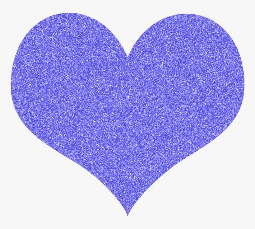 Teal Clipart Gold Glitter Heart - Glitter Heart Clipart, transparent png download