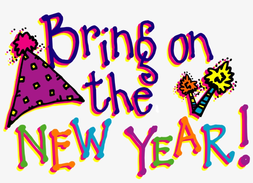 Happy New Year Clipart - New Years Eve Clip Art 2016, transparent png download