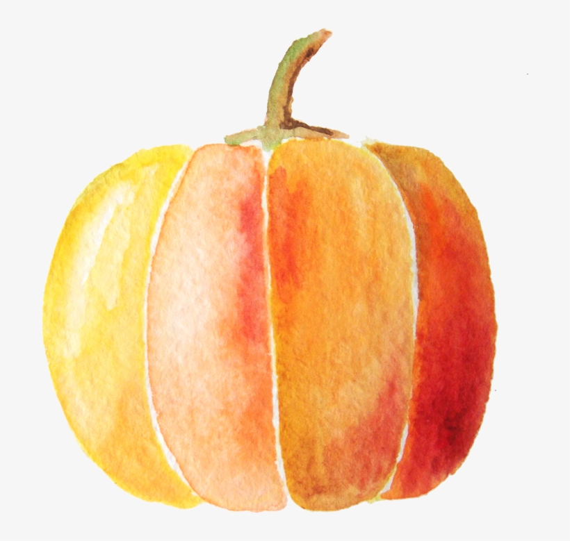 Pumpkin Spice Latte Transprent - Free Pumpkin Png Watercolor, transparent png download