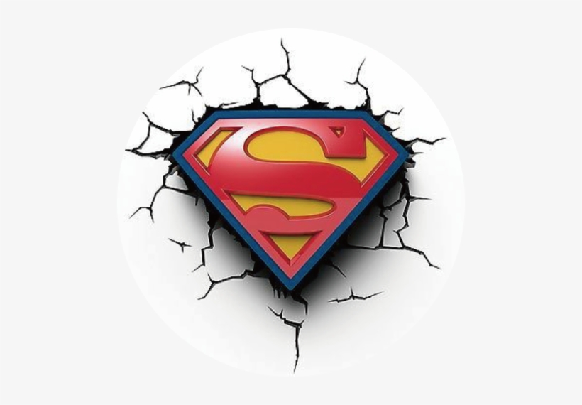 New Fashion Expanding Phone Holder Stand Pop Socket - 3d Deco Light Superman Logo, transparent png download