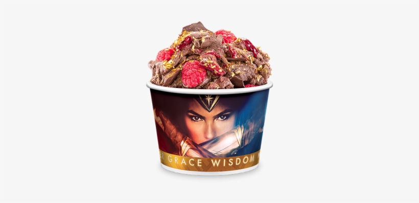 Wonder Woman Ice Cream Is Berry Bold And Glitter Gold - New Wonder Woman Ice Cream, transparent png download