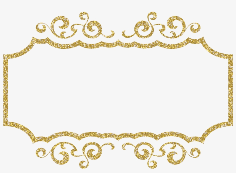 #free #scrapbook #craft #hobbies #hobby #embelishment - Gold Glitter Frames Png, transparent png download