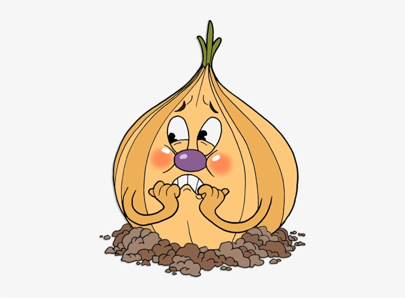 Weepy With Dirt On The Grass - Cuphead The Root Pack Onion, transparent png download