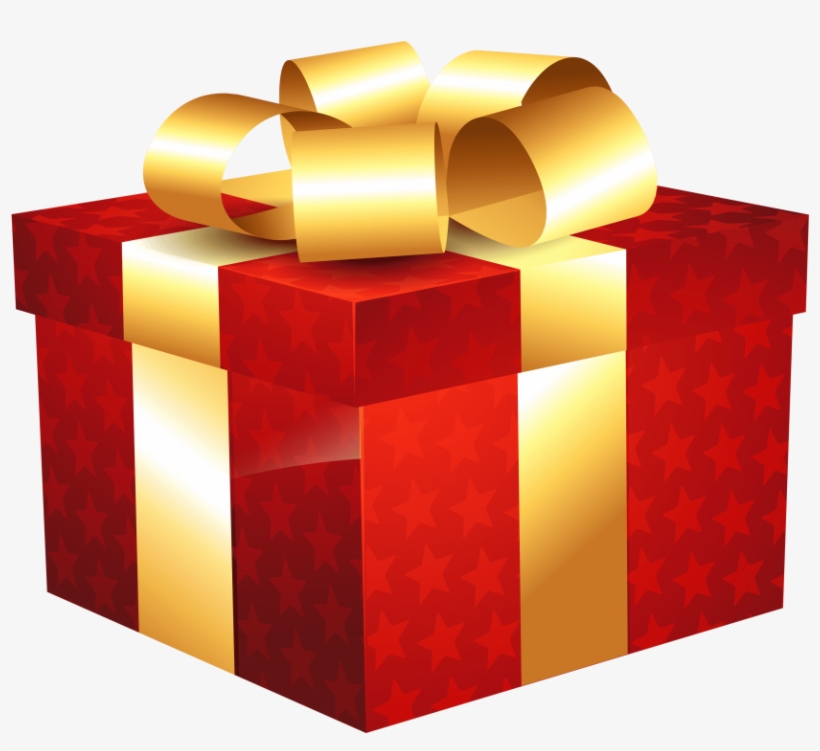Free Png Red Gift With Stars Png Images Transparent - Wallpaper, transparent png download