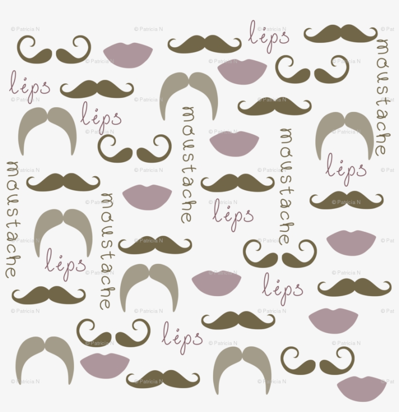 Mustache And Lips, transparent png download