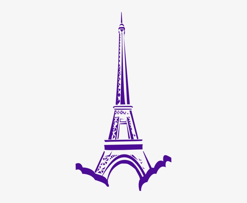 Pink Eiffel Tower Png Jpg Download - Eiffel Tower Clip Art, transparent png download