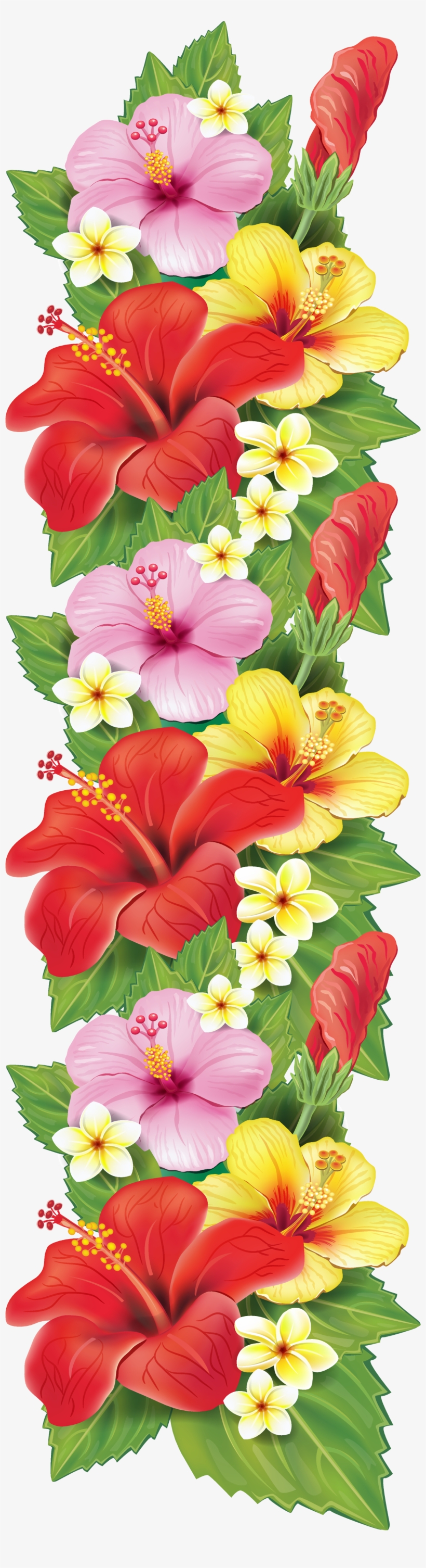 Decoration Clipart Flower - Flower Border Clipart Png, transparent png download