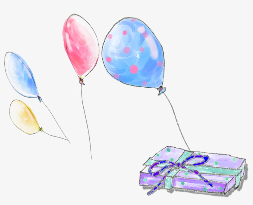 Watercolor Painting Balloon - Child Art, transparent png download