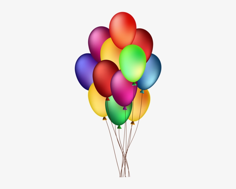 Chocolate Cake Clipart Balloon Png - Bunch Of Balloons Png, transparent png download