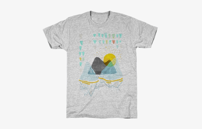 Watercolor Landscape Mens T-shirt - It's Not Melee Shirt, transparent png download