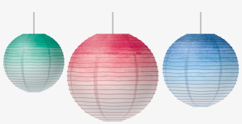 Tcr77106 Watercolor Hanging Paper Lanterns Image - Paper, transparent png download