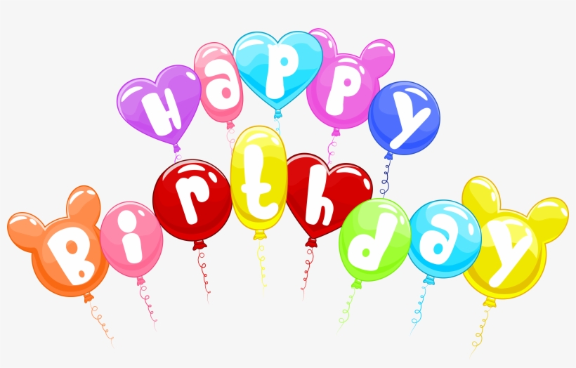 Vector Balloons Happy Birthday - Happy Balloons Birthday Png File, transparent png download
