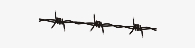 Barb Black Border Line - Barbed Wire Png, transparent png download