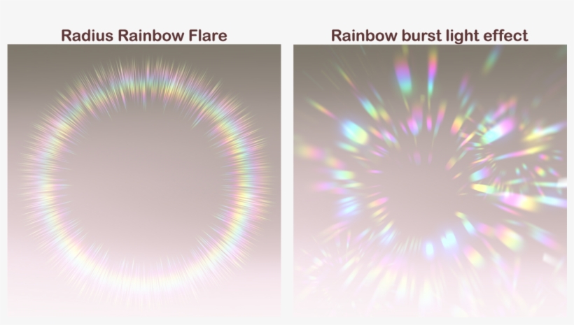 Graphic Freeuse Download Clip Paint Glow Effect - Rainbow Flare, transparent png download