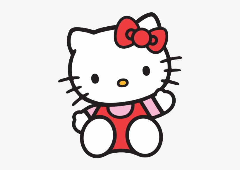 Hello Kitty Waving - Hello Kitty Png, transparent png download