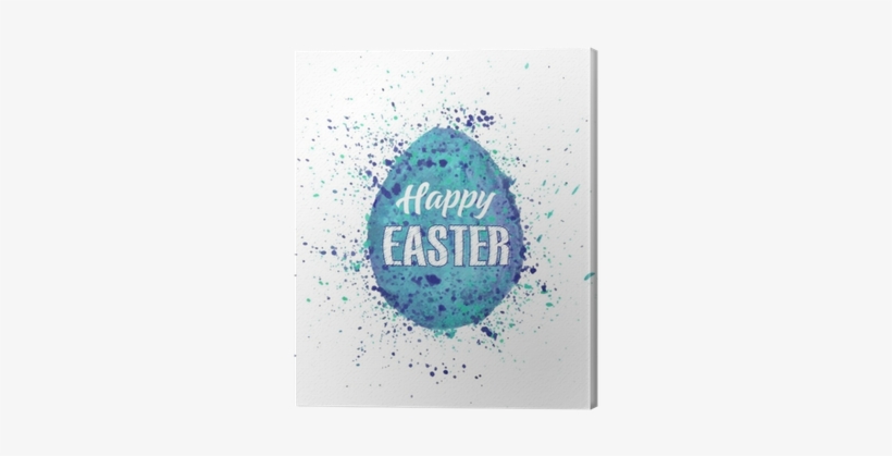 Watercolor Set Of Hand Drawn Colored Easter Egg Isolated - Wesołych Świąt Wielkanocnych Niebieski, transparent png download