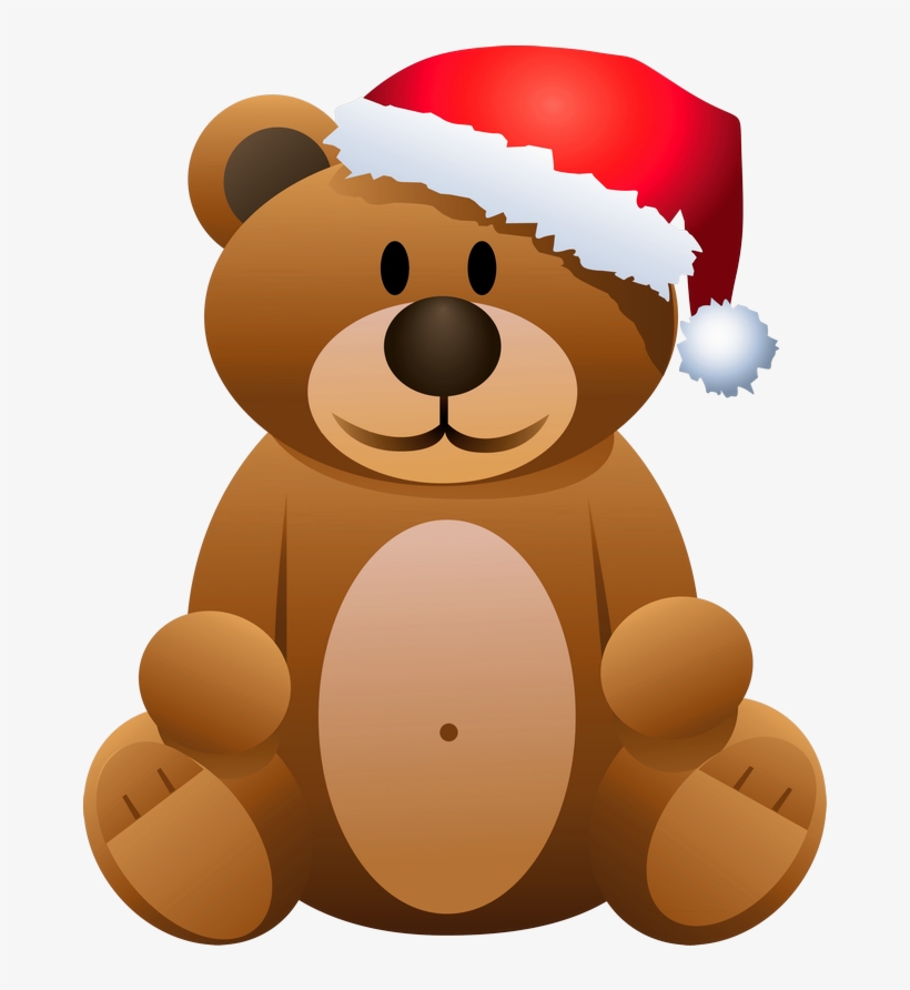 Vector Bear Christmas - Christmas Clip Art Bear, transparent png download