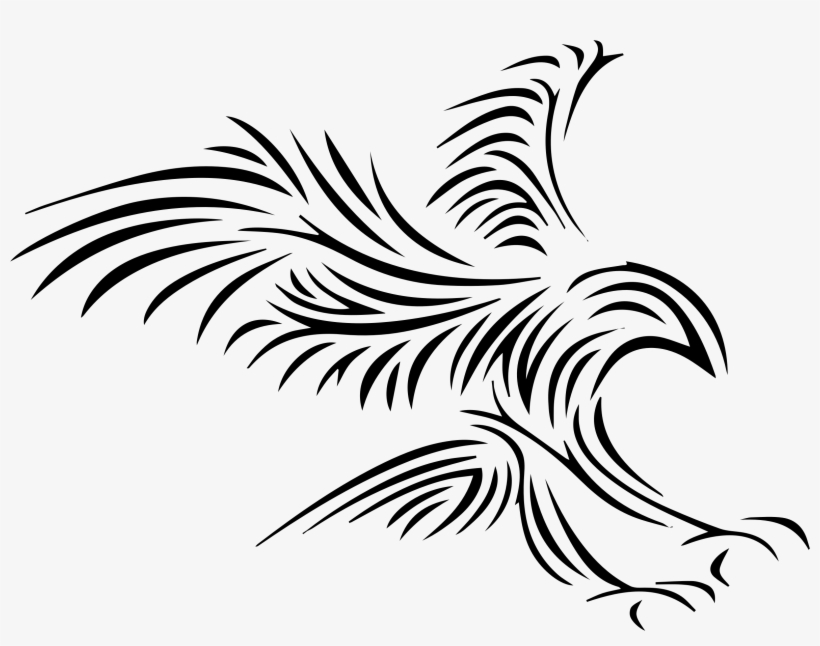 Eagle Png Images - Tribal Eagle Png, transparent png download