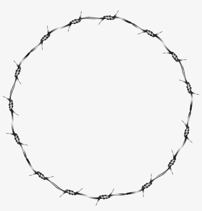Barbed Wire Circle Clipart