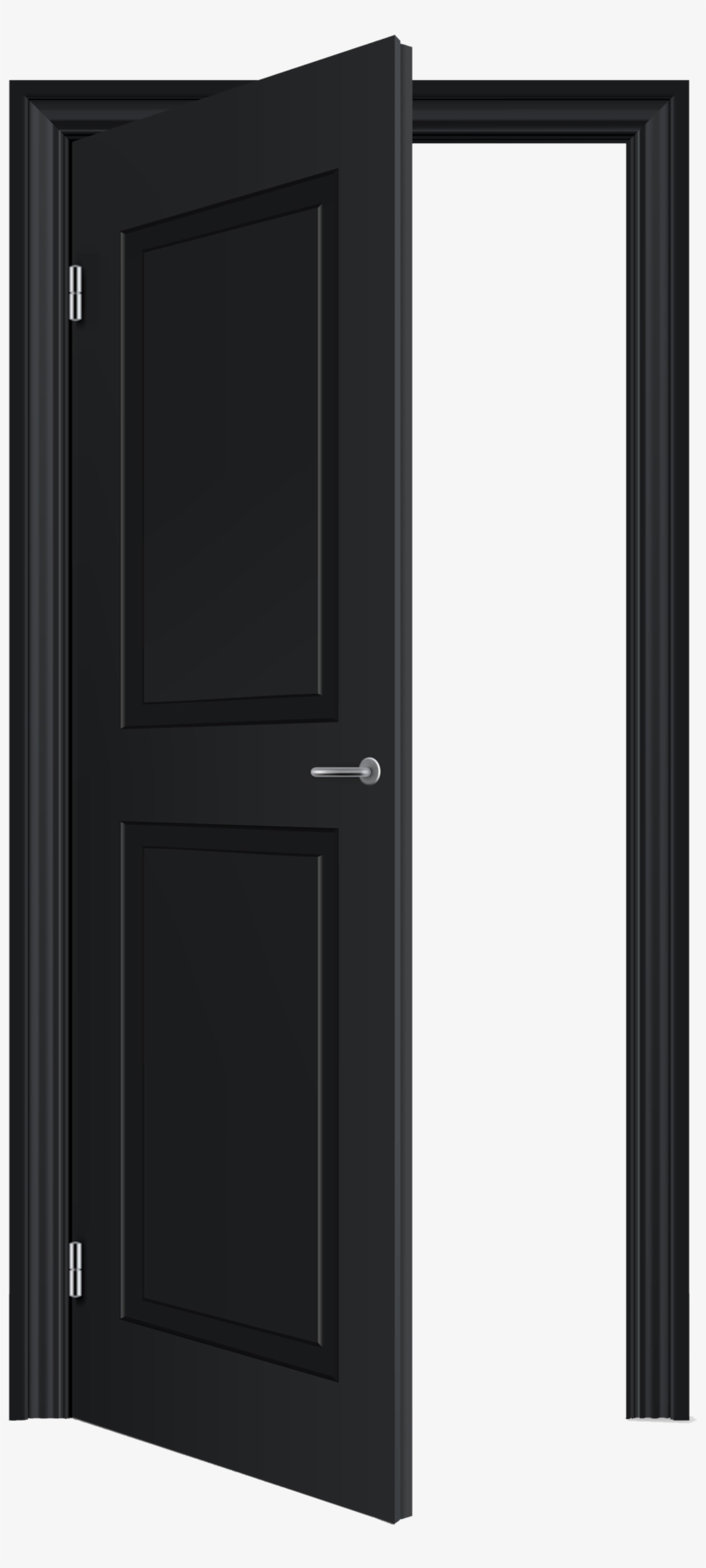 Opened Black Door Png, Open Door, Balck, Png Png And - Door Transparent Background, transparent png download