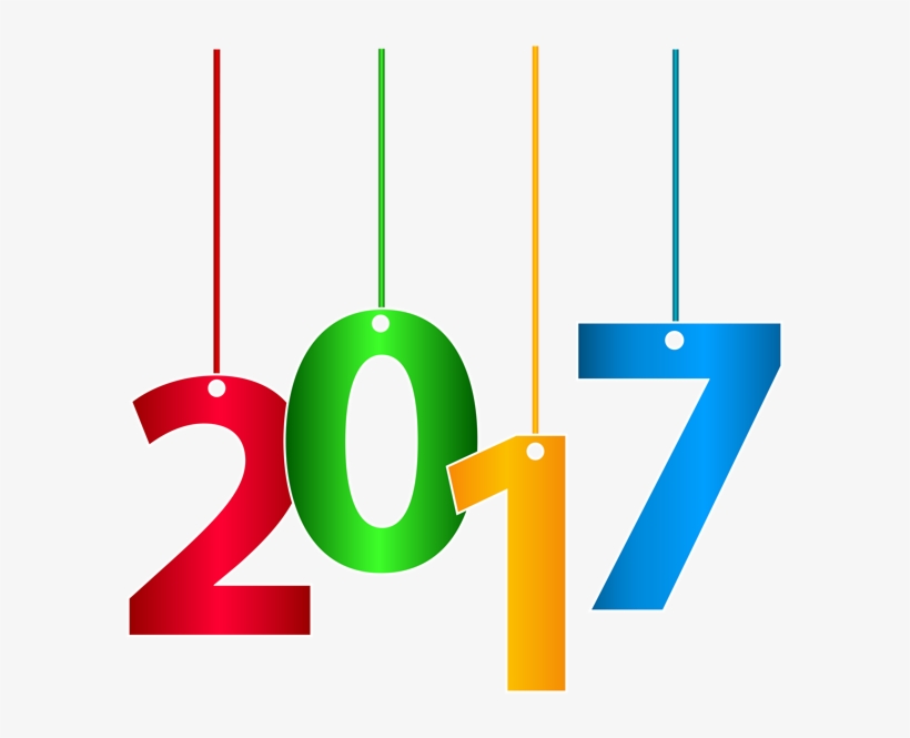 2017 Hanging Transparent Clip Art Png Image - 2017 With Transparent Background, transparent png download