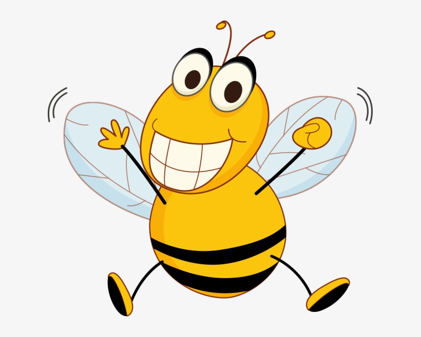 Clip Royalty Free Library Image Active Learn And Move - Bee Playing Football Cartoon, transparent png download